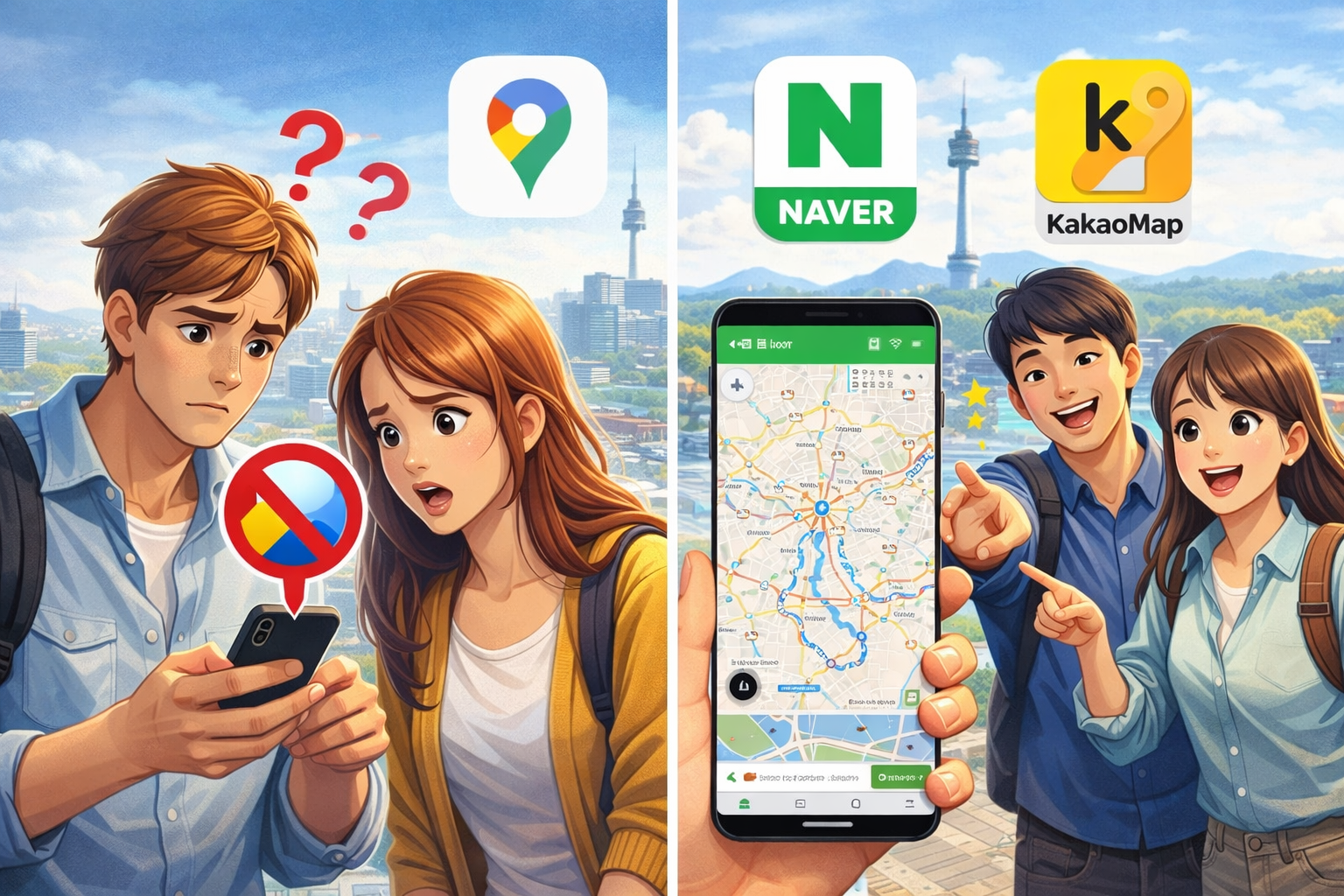 Google Maps Doesn’t Work Well in Korea — What to Use Instead