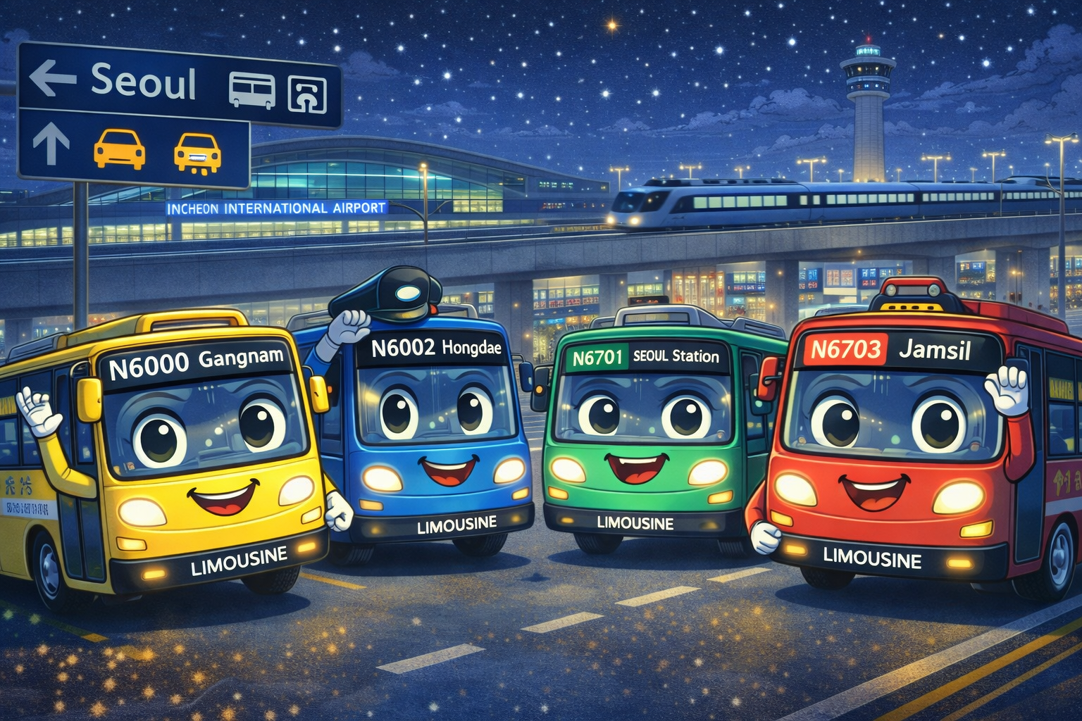 Incheon Airport Night Bus to Seoul (Routes, Times & Fare Guide)